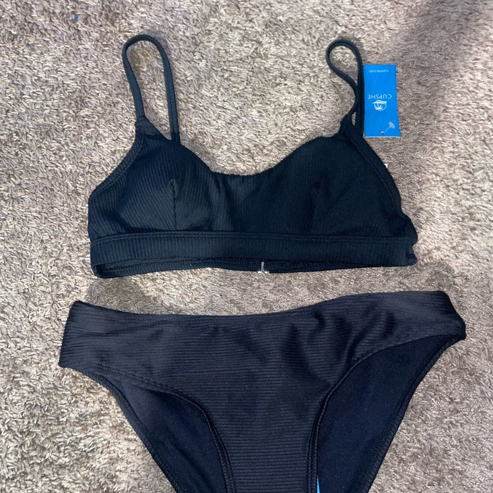 Cupshe Black Bikini Set